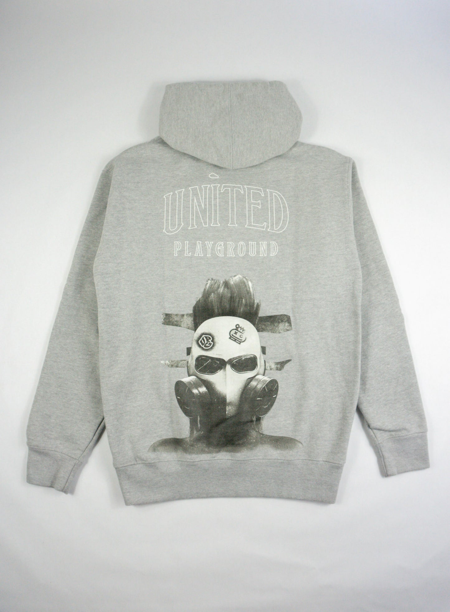 UPG Gray Monotone Gas Mask Hoodie