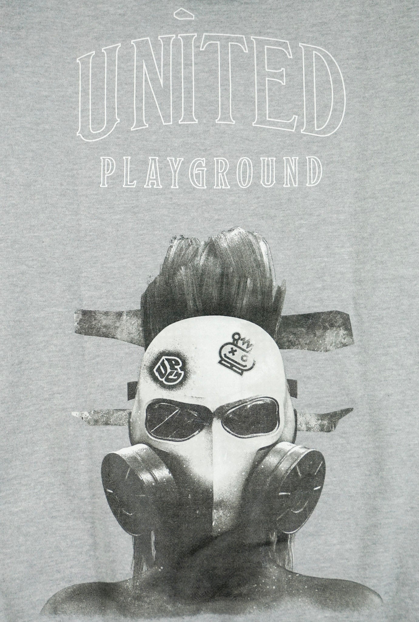 UPG Gray Monotone Gas Mask Hoodie