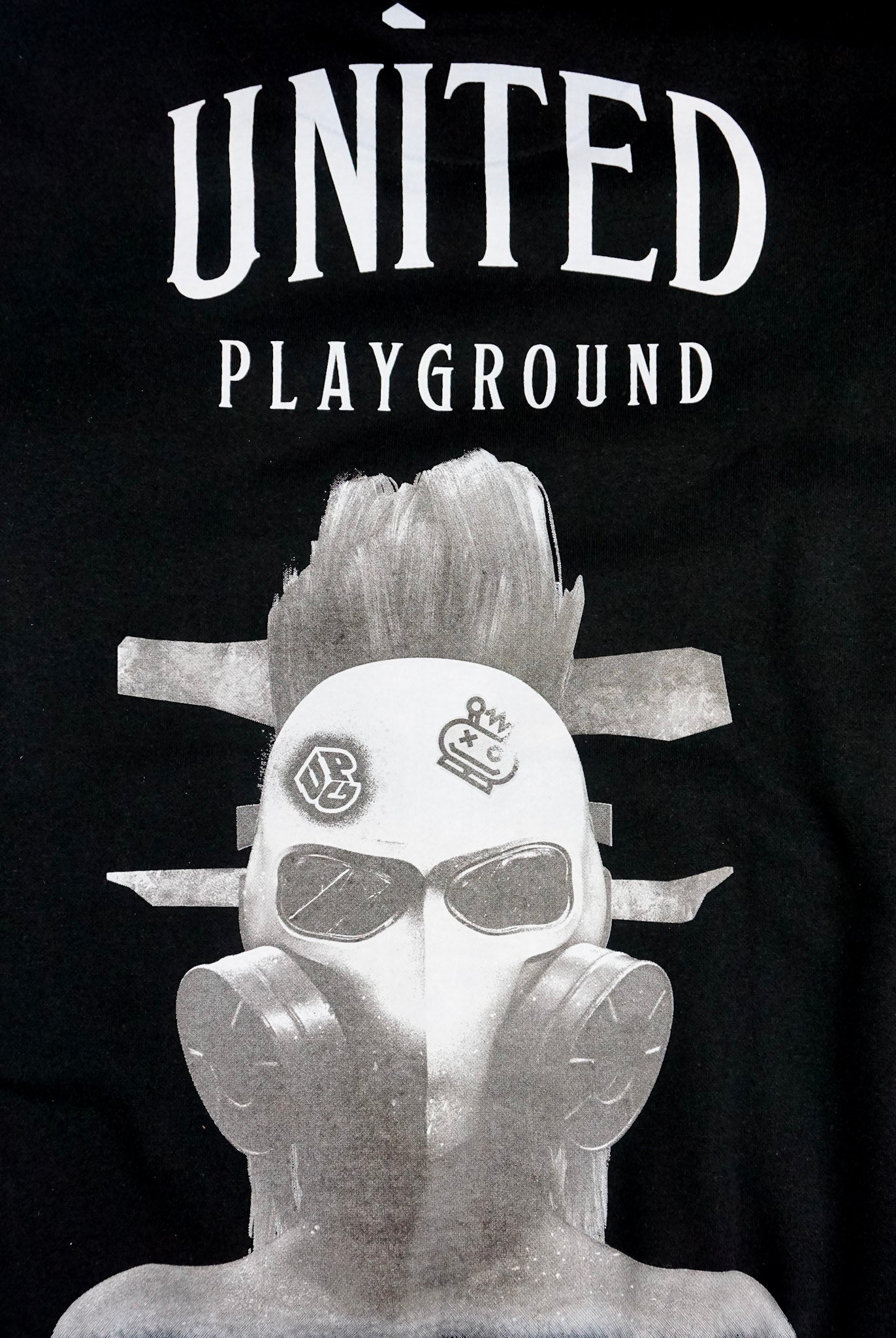 UPG Black Monotone Gas Mask Hoodie